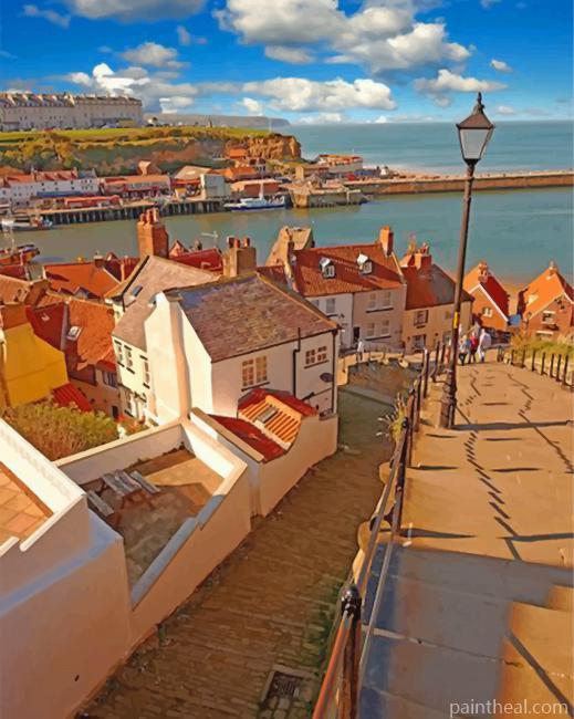 Withby Abbey UK Painting By Numbers Kits