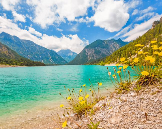 Plansee Lake Austria Painting By Numbers Kits