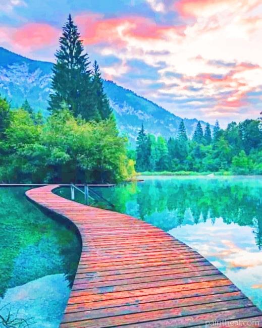 Landscape Beautiful Nature Painting By Numbers Kits