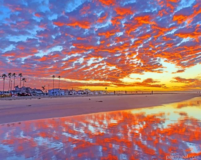 USA Coast Sunset Painting By Numbers Kits