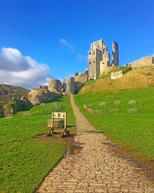 Dorset Castle Painting By Numbers Kits