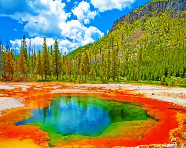 Yellowstone Park Painting By Numbers Kits