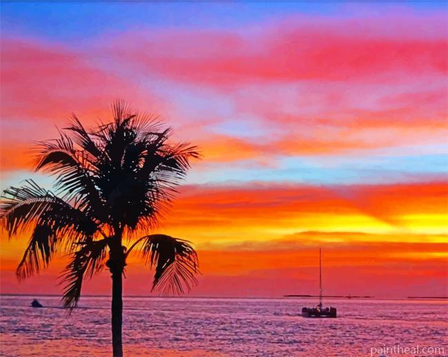 Sunset Key West Painting By Numbers Kits