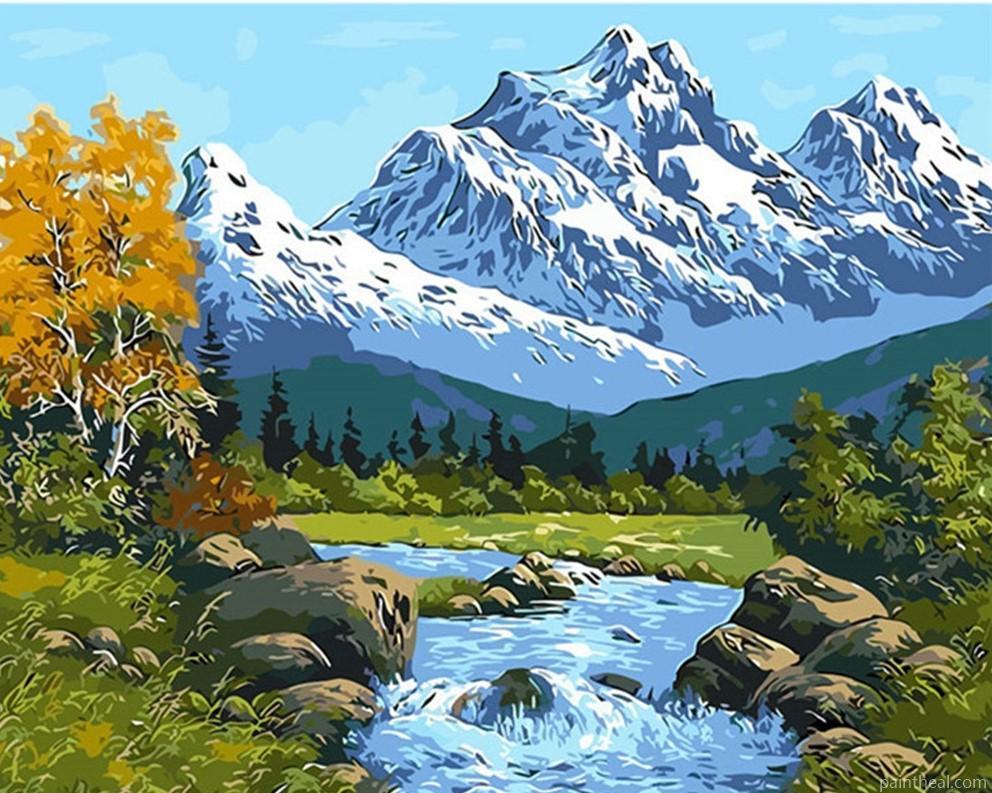 Snow Everest Mountain Painting By Numbers Kits
