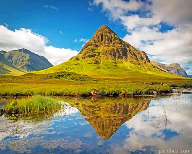 Scottish Highlands Edinburgh Painting By Numbers Kits