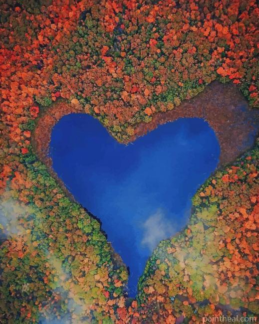 Heart Lake In Ontario Painting By Numbers Kits
