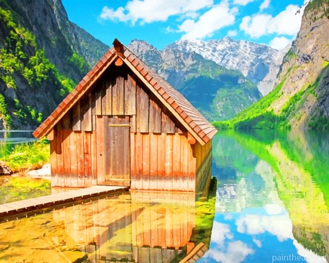 Cabin In Nature Painting By Numbers Kits