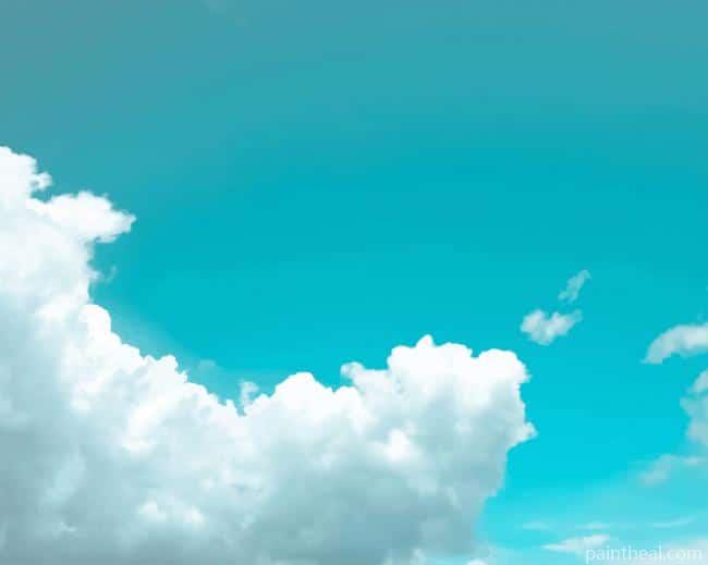 Blue Sky White Clouds Painting By Numbers Kits