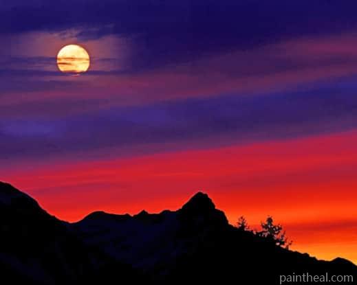 Mountain Silhouette Painting By Numbers Kits