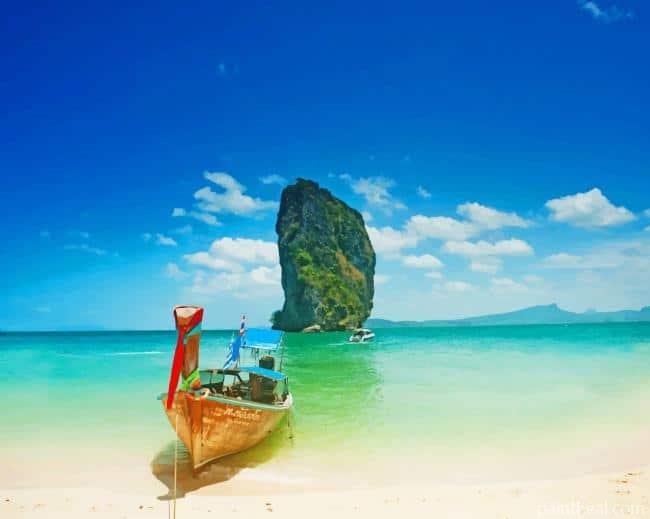 Krabi Ao Nang Thailand Painting By Numbers Kits
