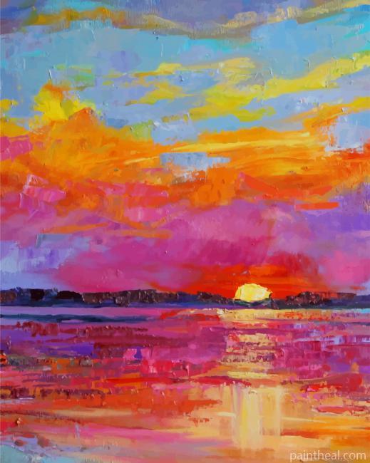Colorful Sky Art Painting By Numbers Kits