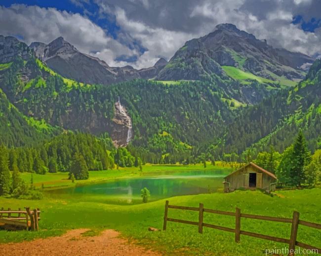 The Alps in Bern Painting By Numbers Kits