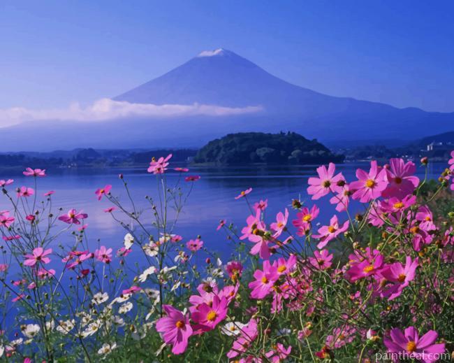 Mt Fuji Mountain Japan Painting By Numbers Kits
