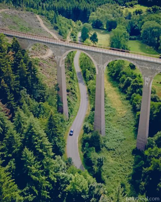 Concrete Bridge Painting By Numbers Kits
