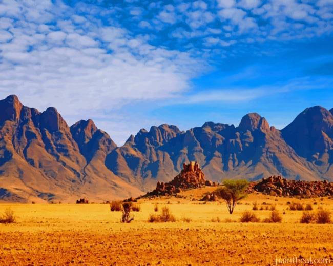 Africa Tanzanian Mountains Painting By Numbers Kits