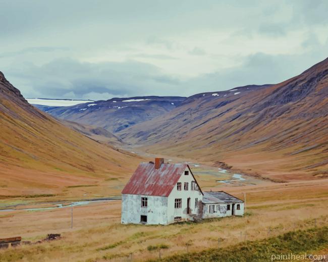 Abandoned Iceland Farm Home Painting By Numbers Kits