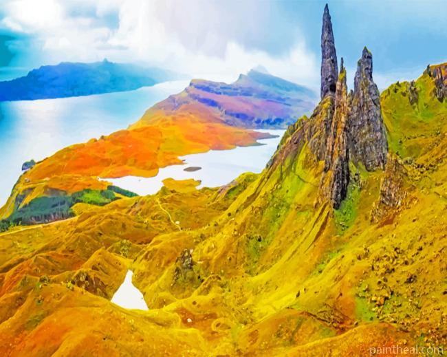 Scottish Highlands Landscape Painting By Numbers Kits