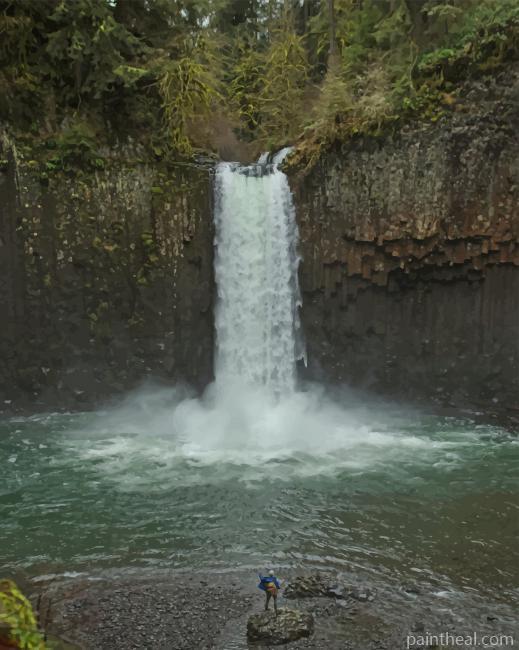 Abiqua Falls Painting By Numbers Kits