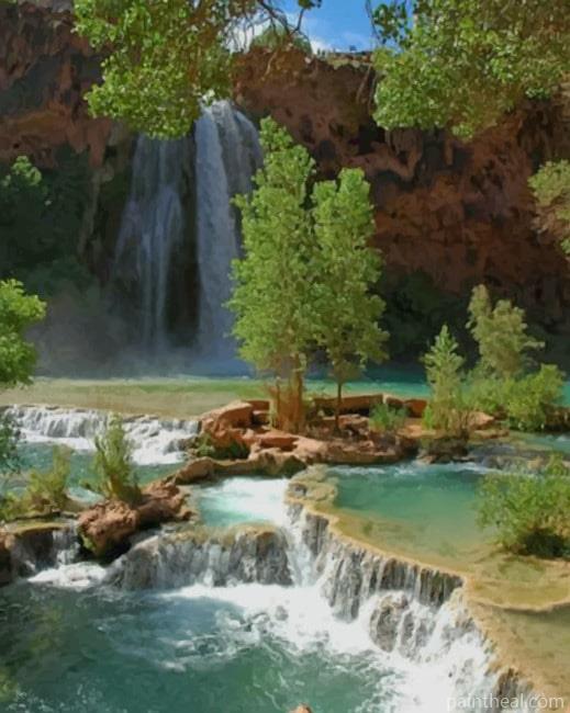 Havasu Falls Grand Canyon Painting By Numbers Kits