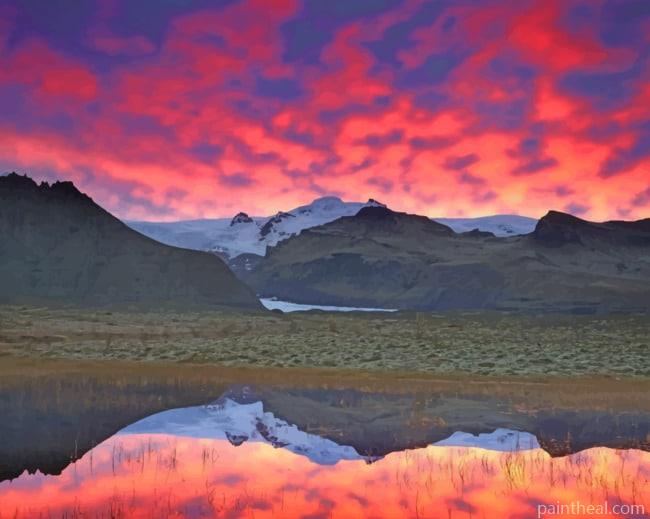 Mountains And Clouds Painting By Numbers Kits
