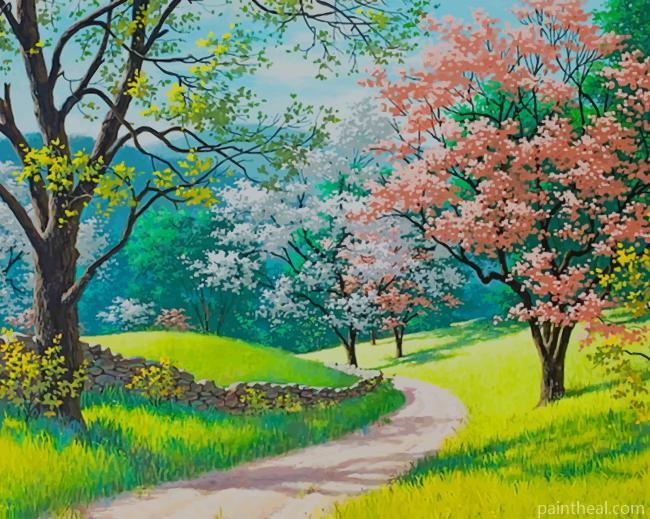 Spring Beautiful Nature Painting By Numbers Kits