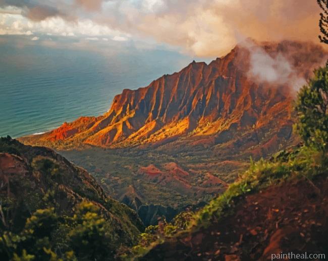 Na Pali Coast State Park Painting By Numbers Kits