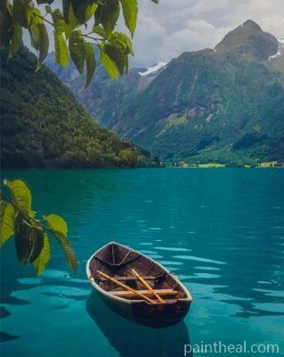 Oppstrynsvatn Lake Norway Painting By Numbers Kits