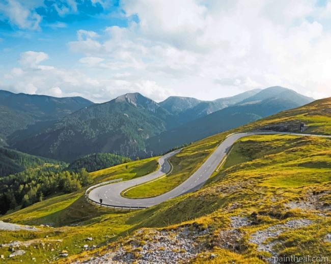 Nockalm Road In Austria Painting By Numbers Kits