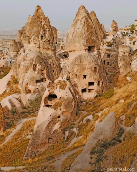 Ancient Caves In Turkey Painting By Numbers Kits
