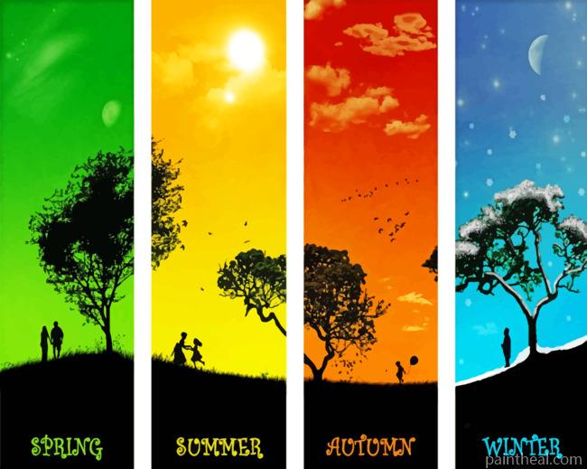 The Four Seasons Painting By Numbers Kits