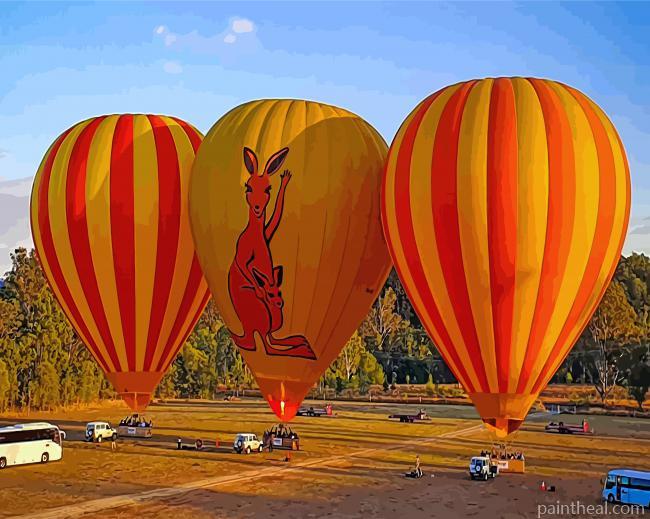 Mareeba Hot Air Ballooning Painting By Numbers Kits