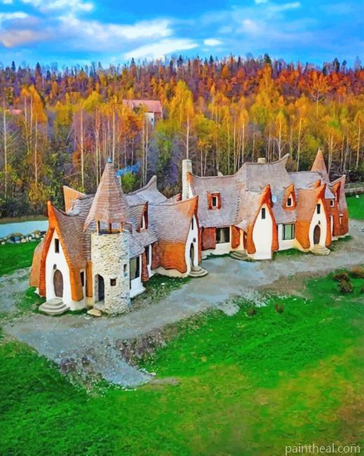 Clay castle Romania Painting By Numbers Kits