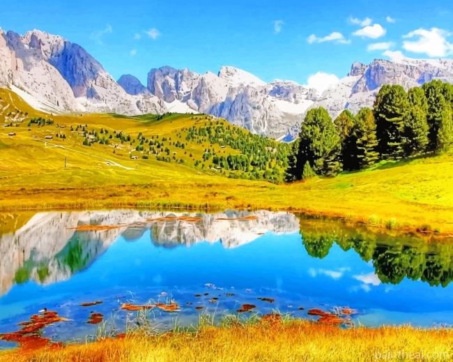 Kashmir Lake Painting By Numbers Kits