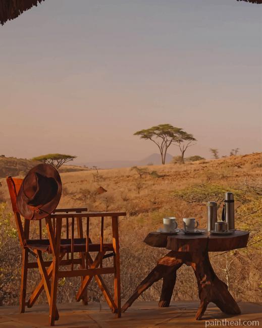 Kenya Travel Africa Safari Painting By Numbers Kits