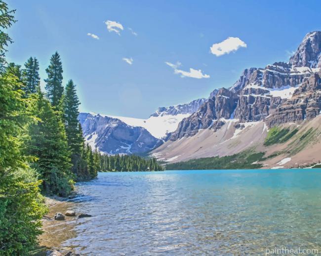 Mountains And Lake Painting By Numbers Kits