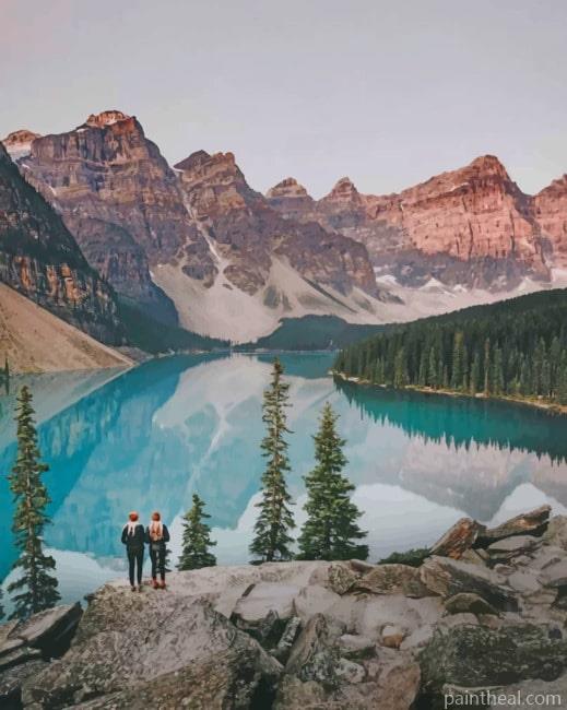Moraine Lake Canada Painting By Numbers Kits