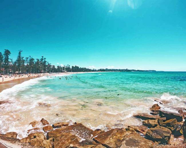 Manly Beach Sunset Painting By Numbers Kits
