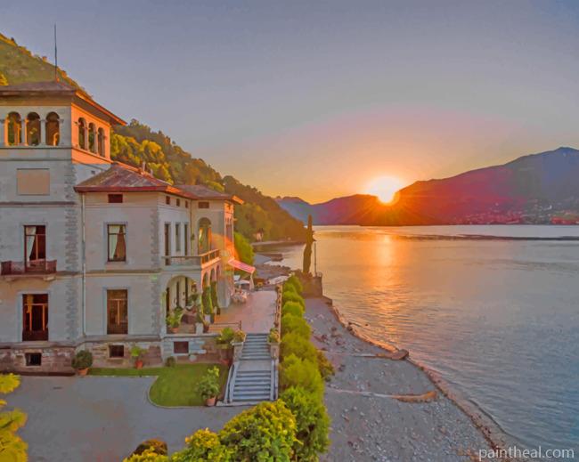 Lake Como Bellagio Painting By Numbers Kits