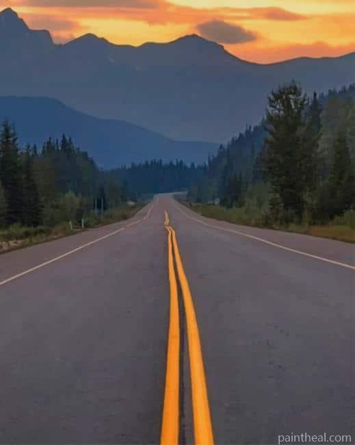Nature Road Painting By Numbers Kits