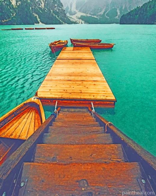 Fanes Sennes Prags Nature Park Braies Painting By Numbers Kits