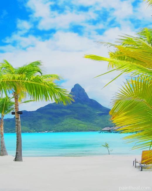 Bora Bora Amazing Beach Painting By Numbers Kits