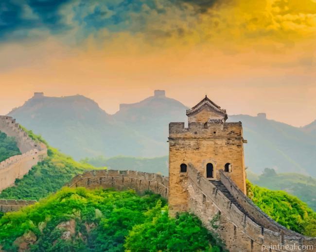 China Great Wall Painting By Numbers Kits