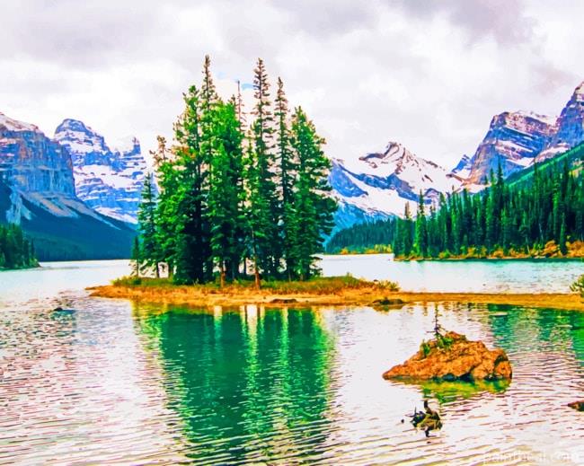Spirit Island In Canada Painting By Numbers Kits