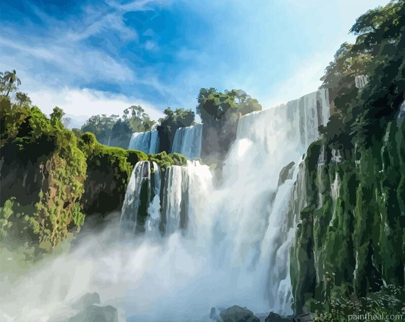Iguazu Falls Painting By Numbers Kits