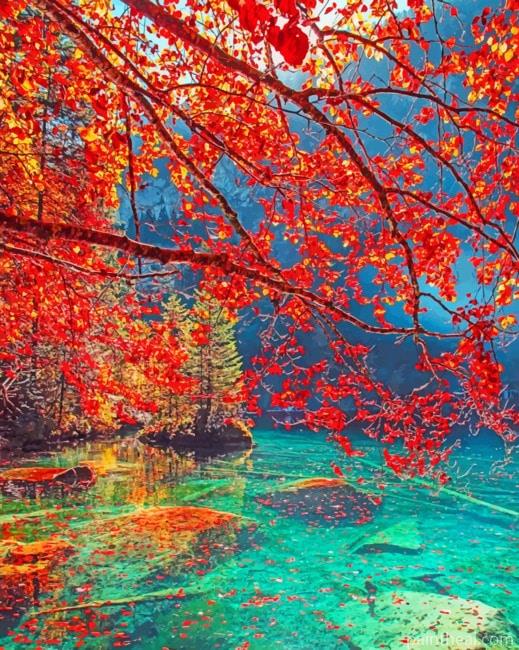 Blausee Lake Painting By Numbers Kits