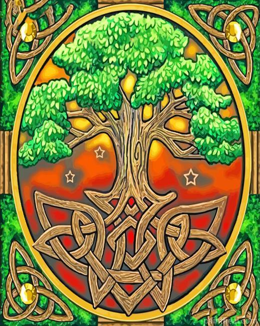 Celtic Tree Of Life Painting By Numbers Kits