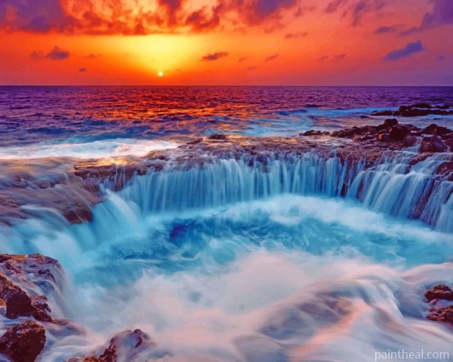Godafoss Waterfall Painting By Numbers Kits