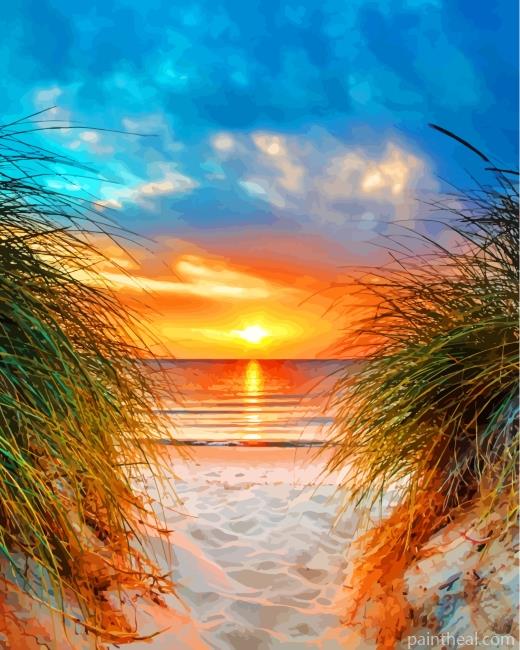 Beach Sunset Painting By Numbers Kits