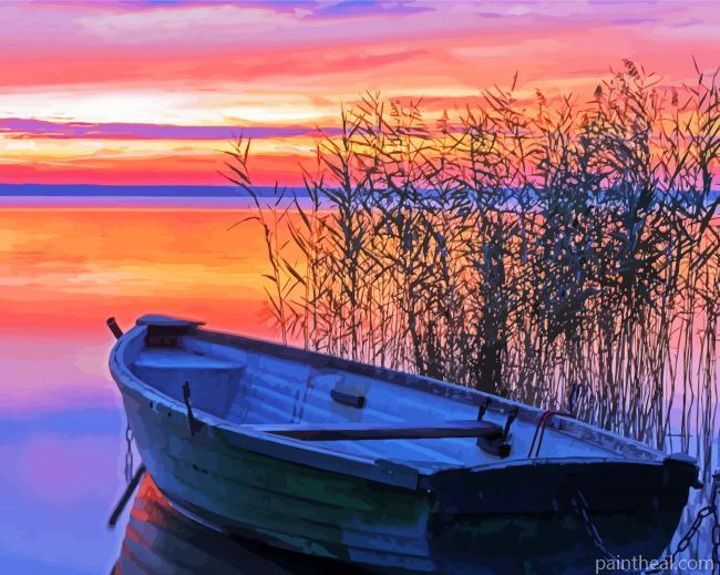 Balaton Lake Sunset Painting By Numbers Kits