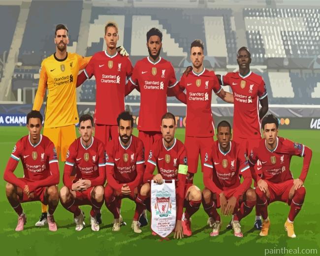 Liverpool Football Team Painting By Numbers Kits